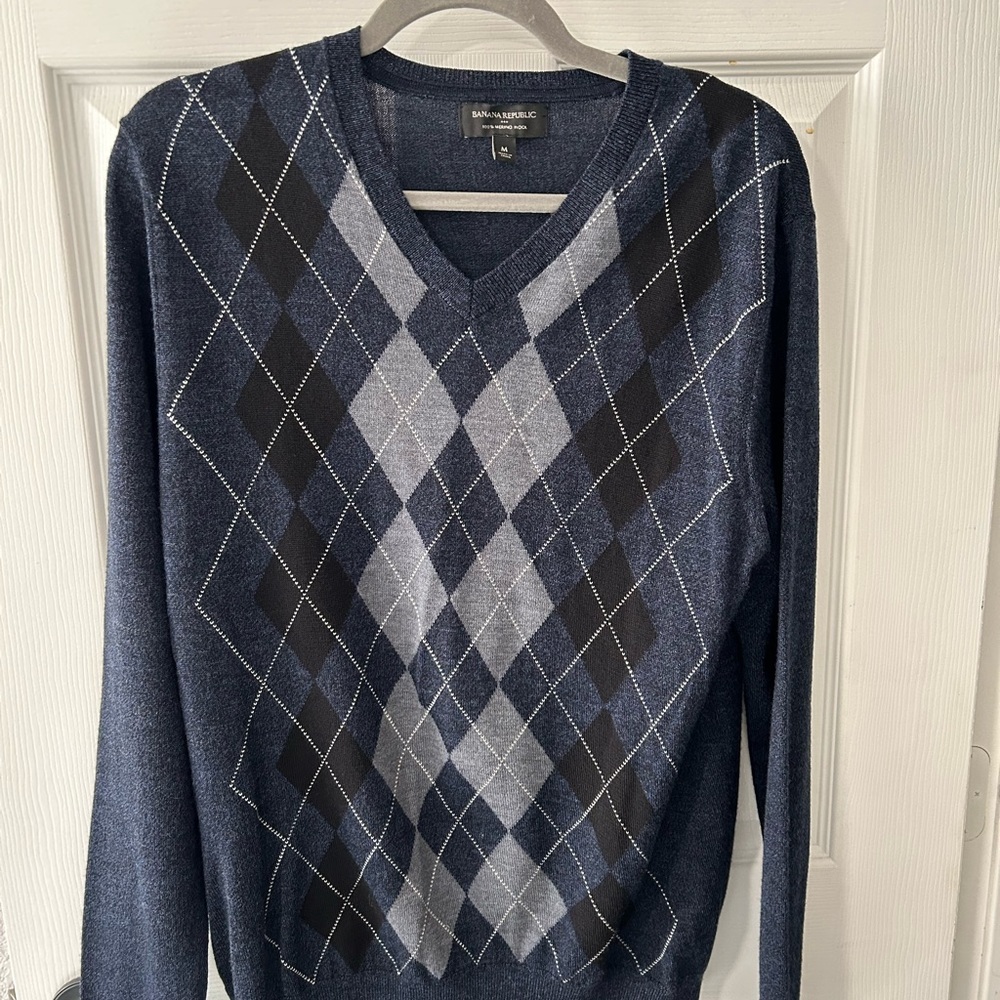 Banana Republic Argyle Sweater